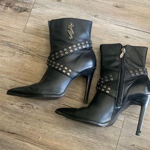 Harley Davidson black leather boots